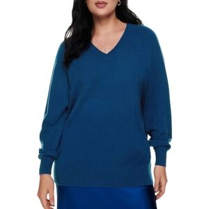 Aritzia Wilfred Nobility Liteluxe Cashmere Sweater Ultramarine Blue Sz S